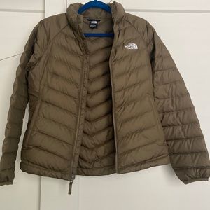 The North Face Army Green Puffer Jacket